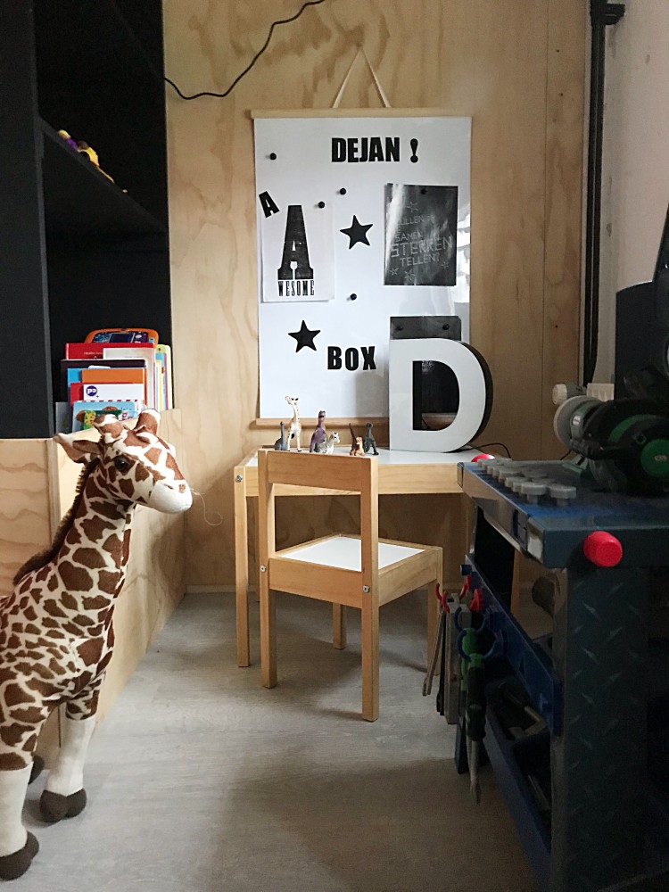 De stoere slaapkamer van Déjan!